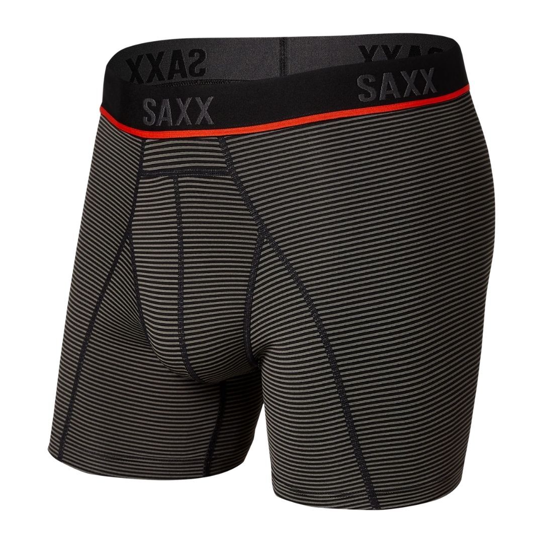 SAXX Kinetic HD Boxer Brief - Grey Mini Stripe